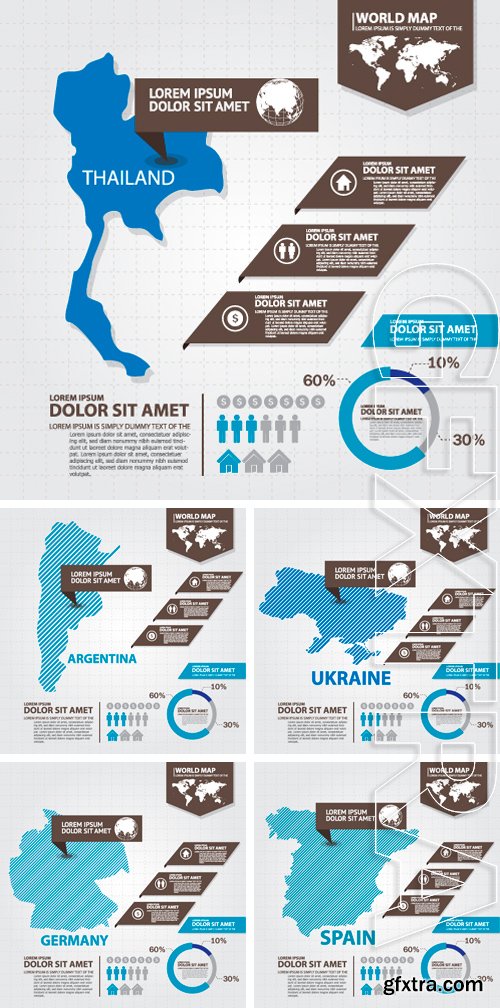 Stock Vectors - Map infographic