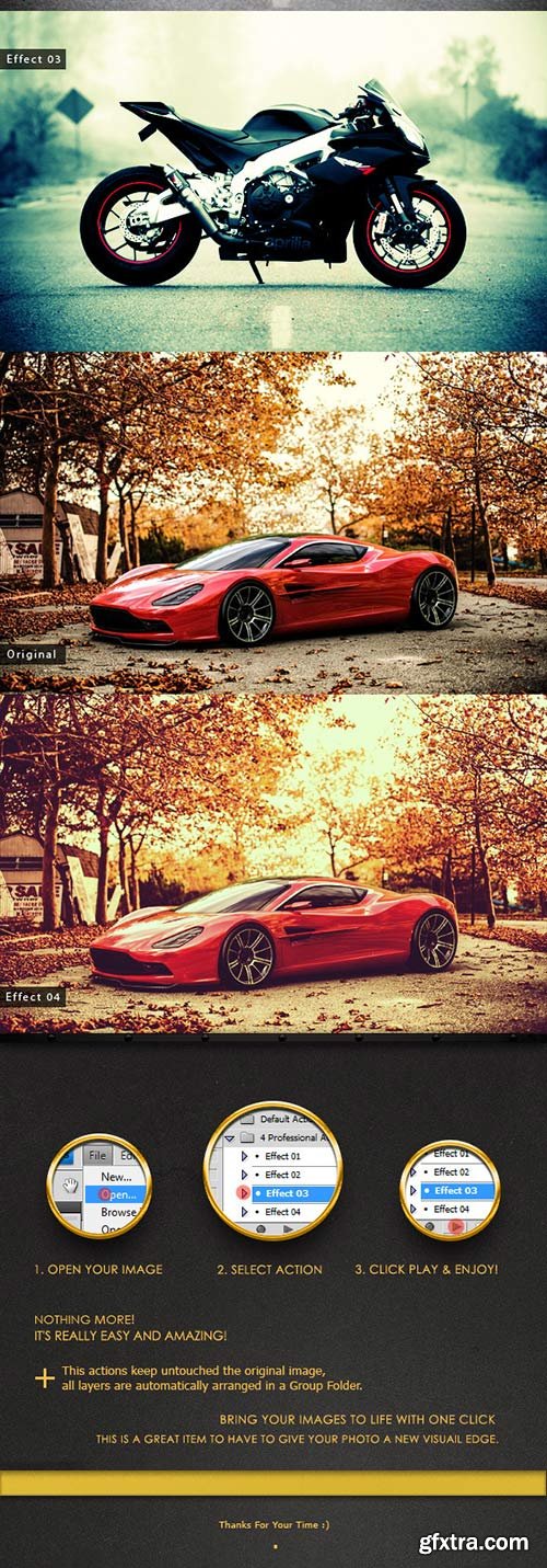 GraphicRiver - 4 PRO Actions 6363883