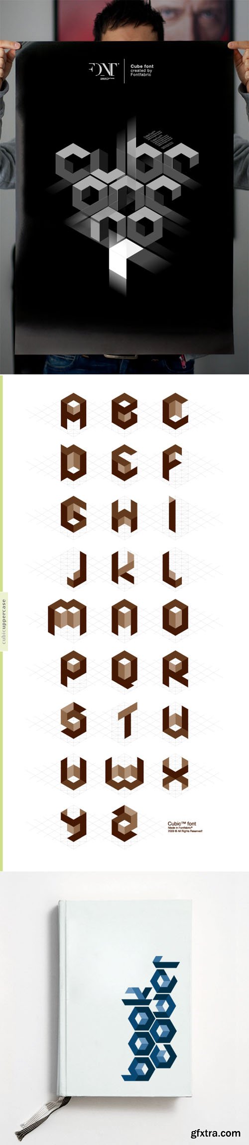 Cube 02 Vector Font