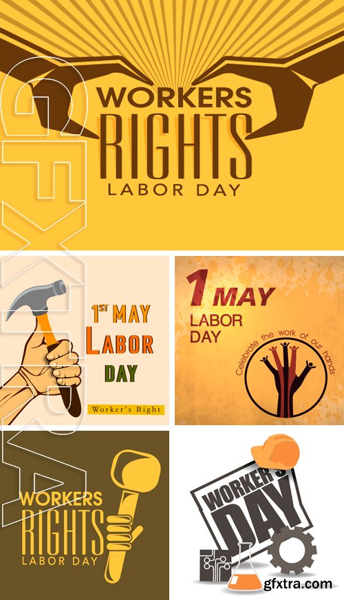 Stock Vectors - May first workers day