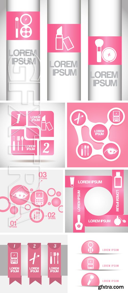 Stock Vectors - Make up infographics design, vector illustration