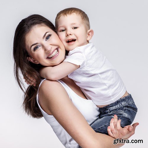 A happy young mother with her baby 6x JPEG