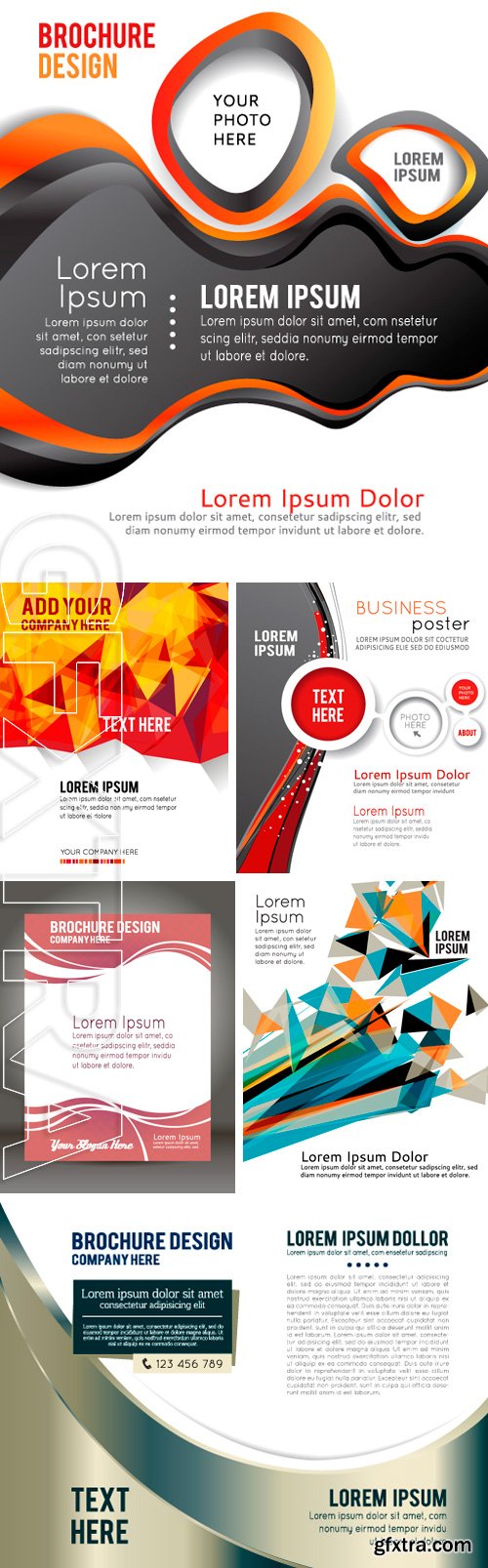 Stock Vectors - Illustrated colorful layout with abstraction