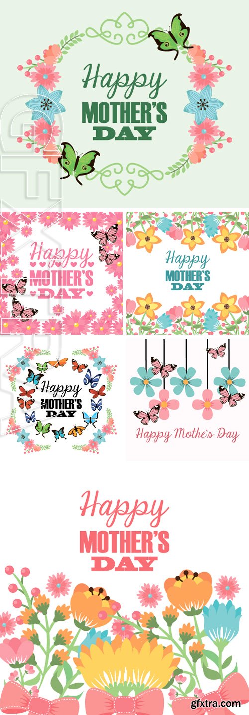 Stock Vectors - Happy mothers day design, vector illustration