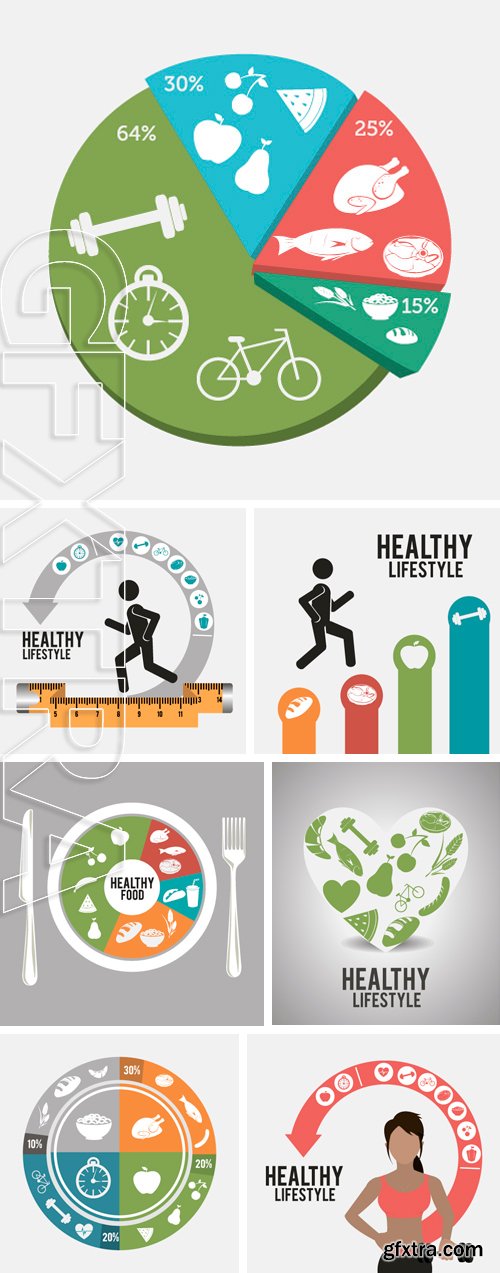 Stock Vectors - Fitness design over white background, vector illustration