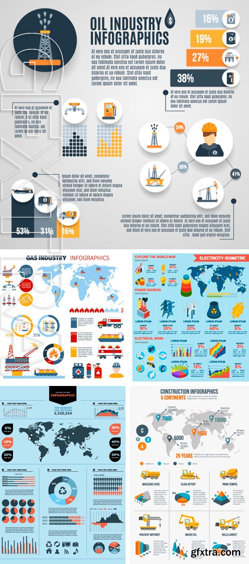 Stock Vectors - Vector elements set of infographics