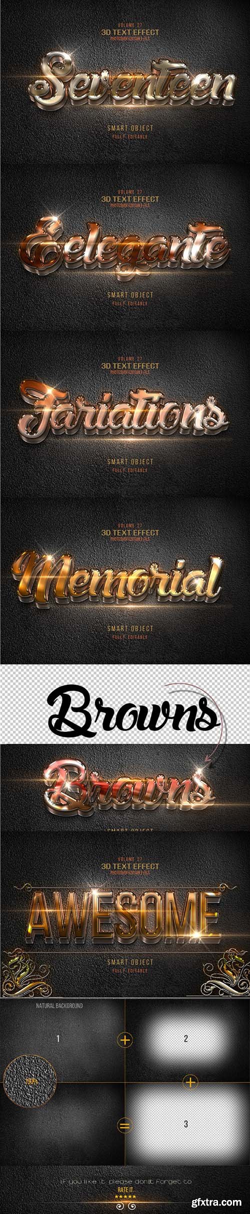 GraphicRiver 10 3D Text Styles V.27 11050962