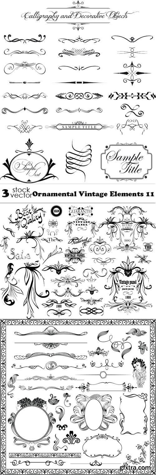 Vectors - Ornamental Vintage Elements 11