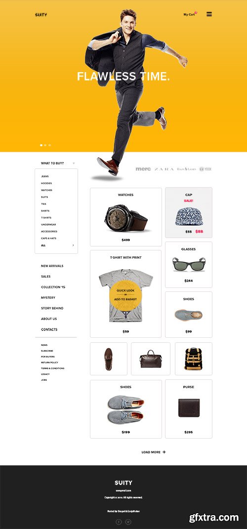 PSD Web Template - Suity - Online Shop e-Commerce Theme