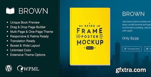 ThemeForest - Brown v1.1.1 - Responsive WordPress Theme for eBook