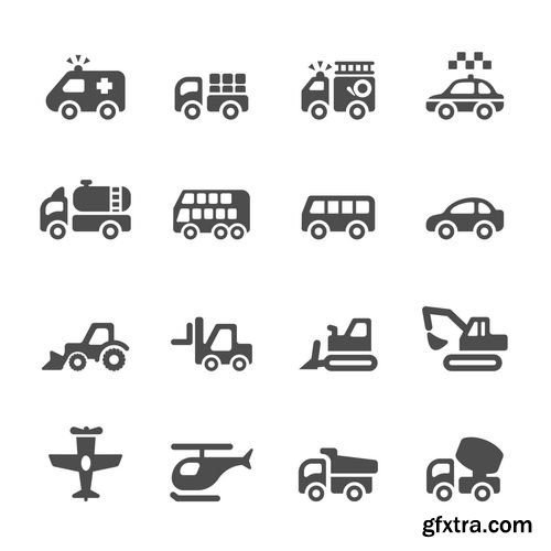 Vector - Transportation and Vehicles Icons