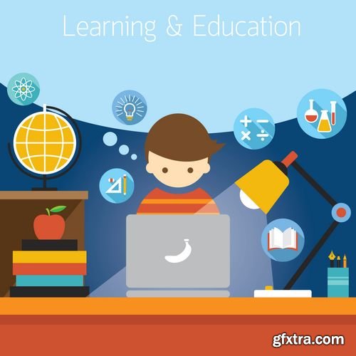 Vector - School, Learning and Study Elements