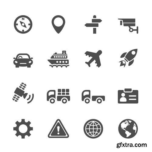 Vector - Transportation and Vehicles Icons