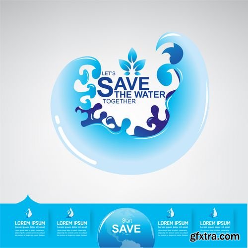 Vector - Save the Water