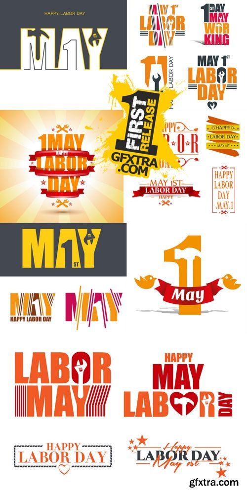 Vector - International Labor Day on May 1st