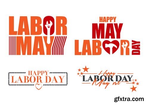 Vector - International Labor Day on May 1st