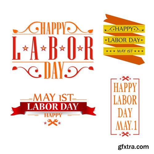 Vector - International Labor Day on May 1st