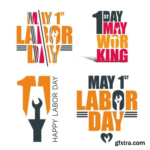 Vector - International Labor Day on May 1st