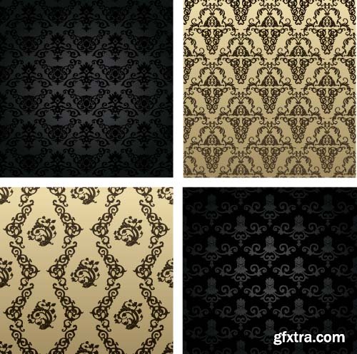 Stylish floral lace background 15x EPS