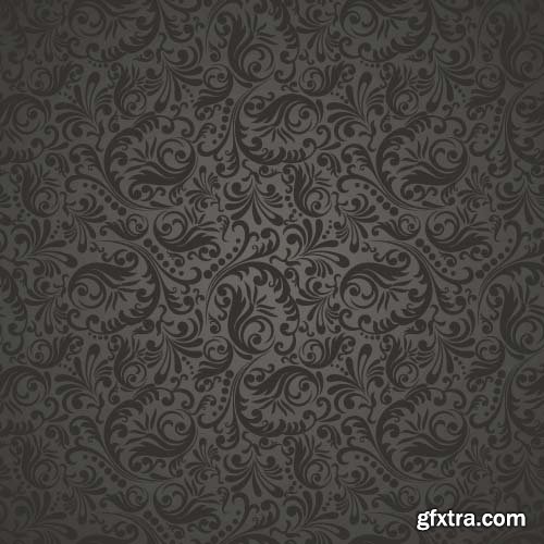 Stylish floral lace background 15x EPS