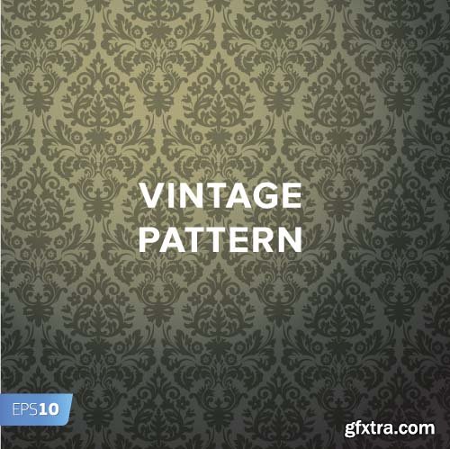 Stylish floral lace background 15x EPS