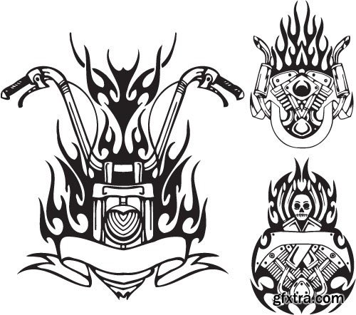 Tattoo element vector,  20 x EPS