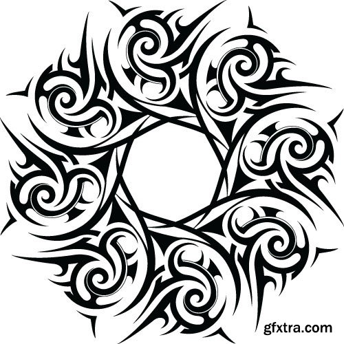 Tattoo element vector,  20 x EPS