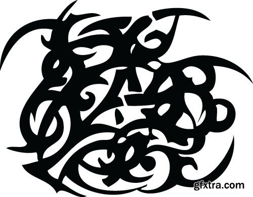 Tattoo element vector,  20 x EPS