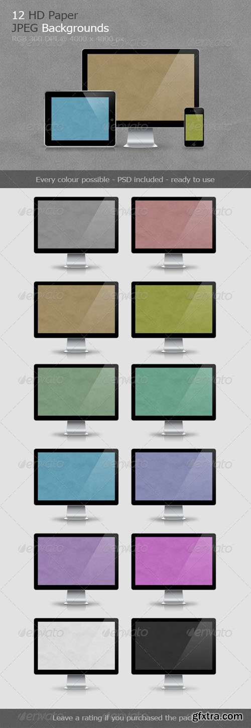 12 Paper Backgrounds V.1 - Graphicriver 6418617