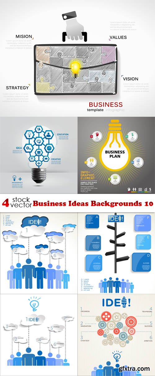 Vectors - Business Ideas Backgrounds 10