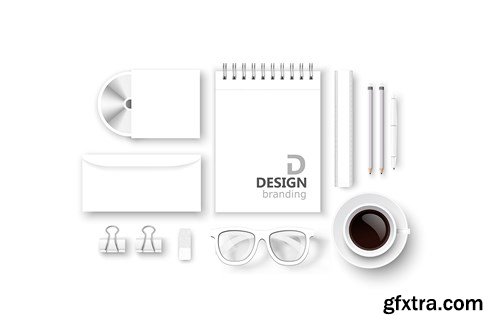 Creative Design Workspace & Modern Devices - 25x EPS