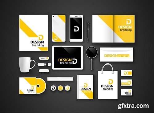 Creative Design Workspace & Modern Devices - 25x EPS