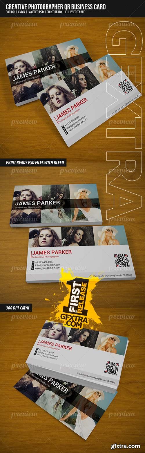 Creative Photographer QR Business Card