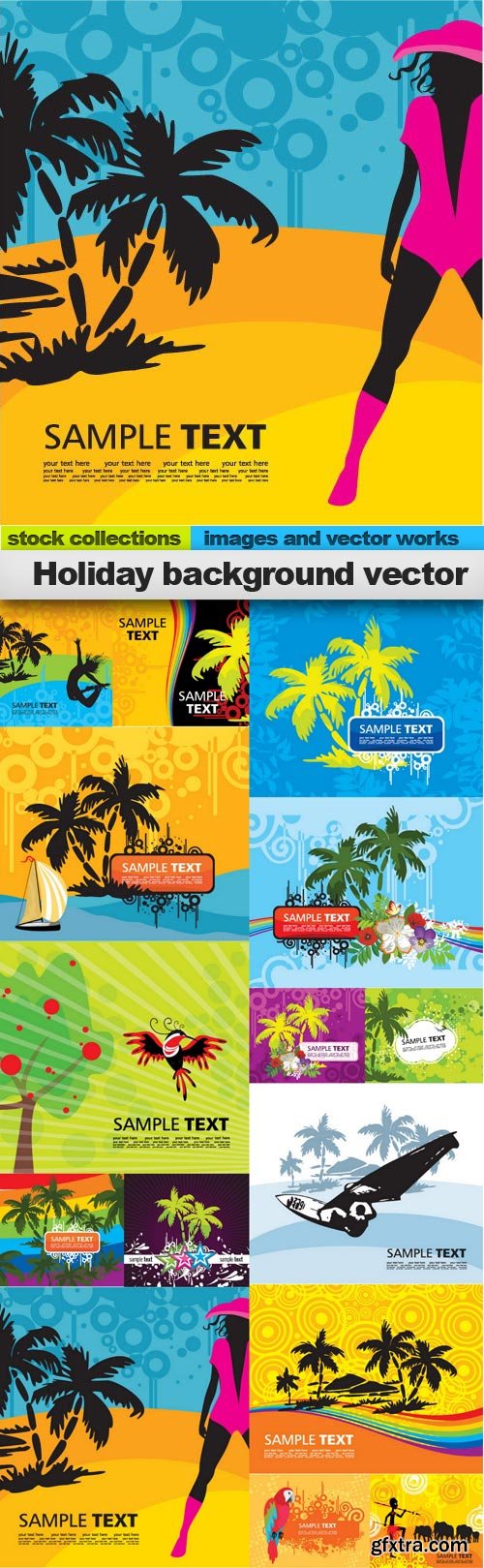 Holiday background vector, 15 x EPS