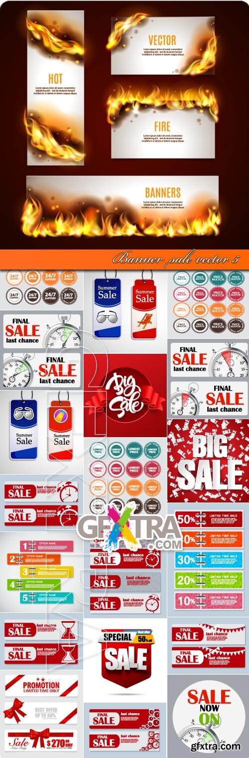 Banner sale vector 5