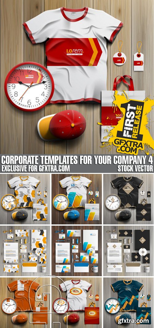 Stock Vectors - Corporate Templates For your Company 4, 25xEPS