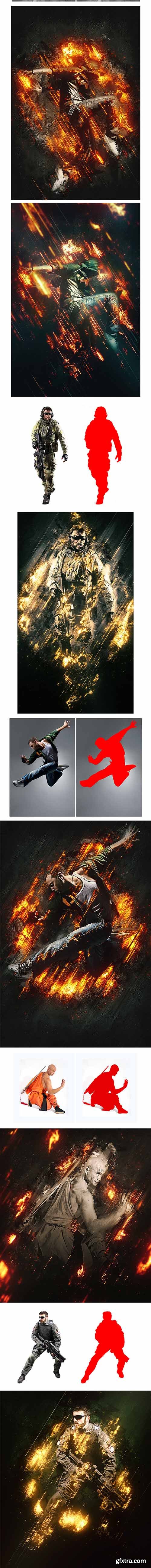 GraphicRiver Fury 3 Photoshop Action 11101924