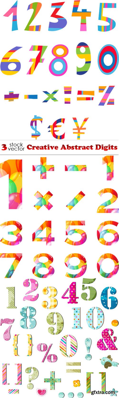 Vectors - Creative Abstract Digits