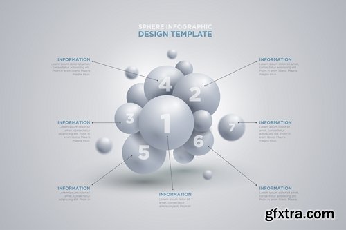 Collection elements of infographics vector image #23-25 Eps