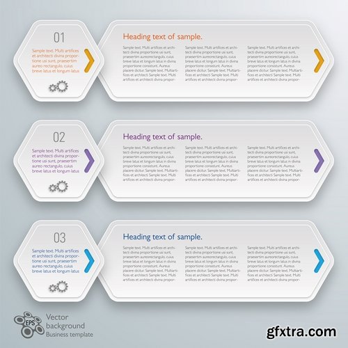 Collection elements of infographics vector image #23-25 Eps