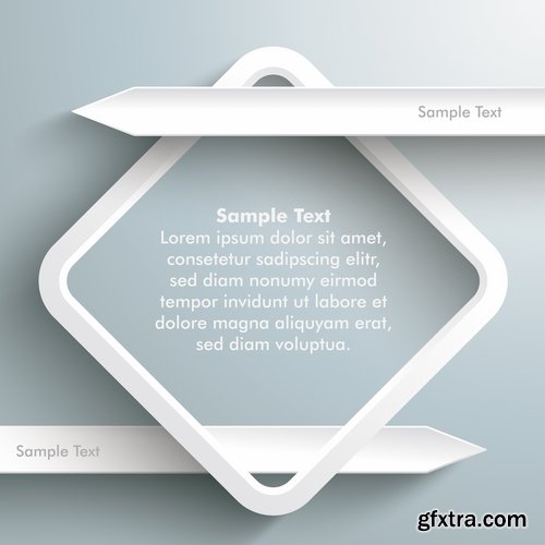 Collection elements of infographics vector image #23-25 Eps