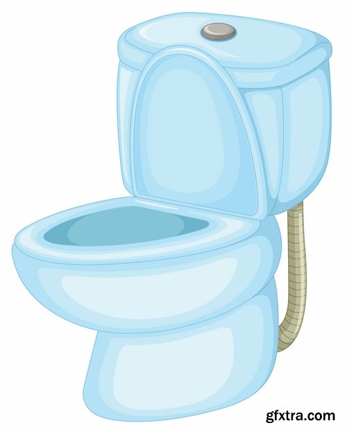 Collection of vector illustration picture toilet 25 Eps