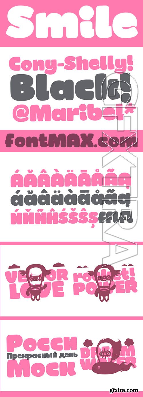 Smile - Fat Kidy Typeface $15