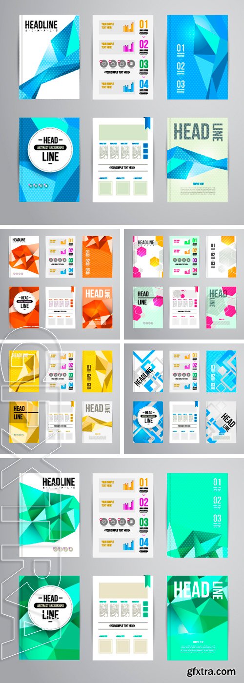 Stock Vectors - Vector trendy brochur template