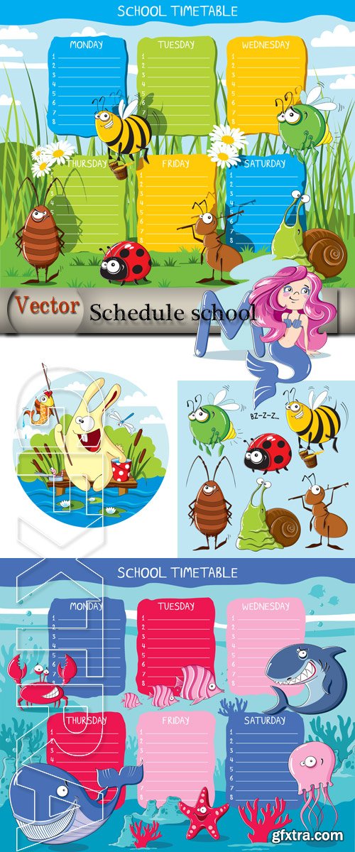 The school schedule in Vector