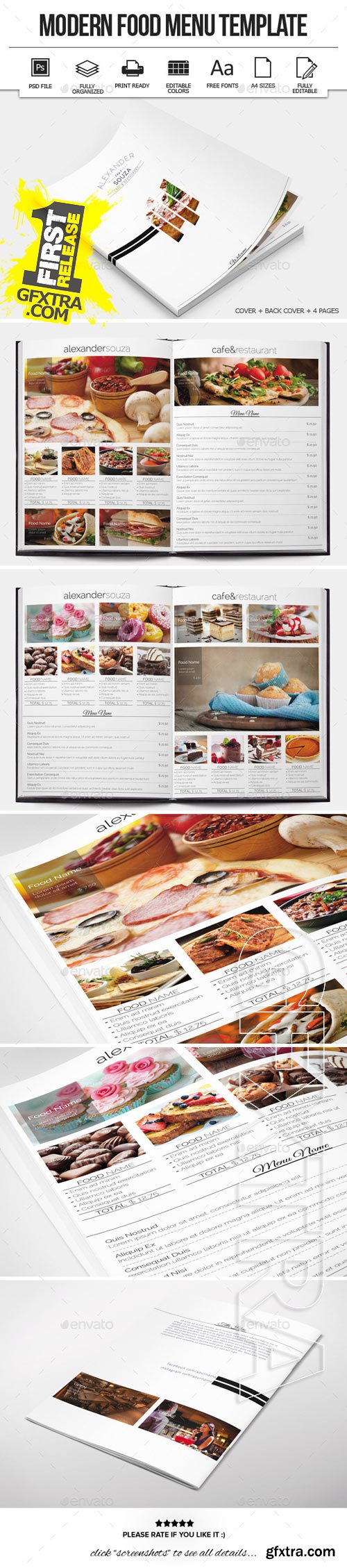 GraphicRiver - Modern Food Menu Design 10477515