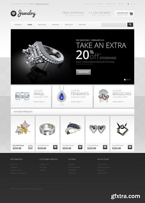 TemplateMonster - Jewelry Store OpenCart Template