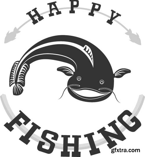 Fishing gear & fish 24x EPS