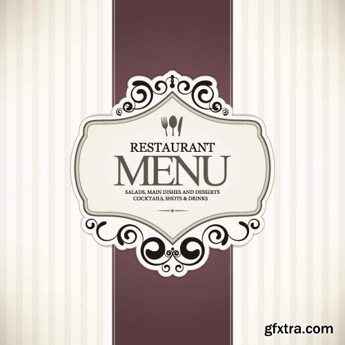 Restaurant menu 7x EPS