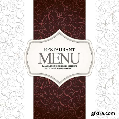 Restaurant menu 7x EPS